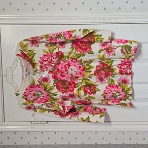 Brand New Isaac Mizrahi Floral Sweater Cardigan Size 1X